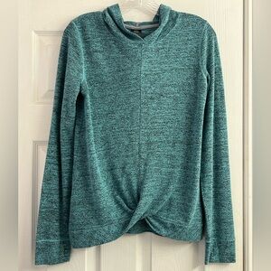 Girls Champion C9 Turquoise & Black Pattern Hoodie Sweatshirt Size XL 14-16